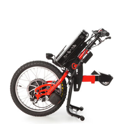 Batec Mobility red demo on white background