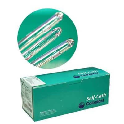 male intermittent catheter curved packaging